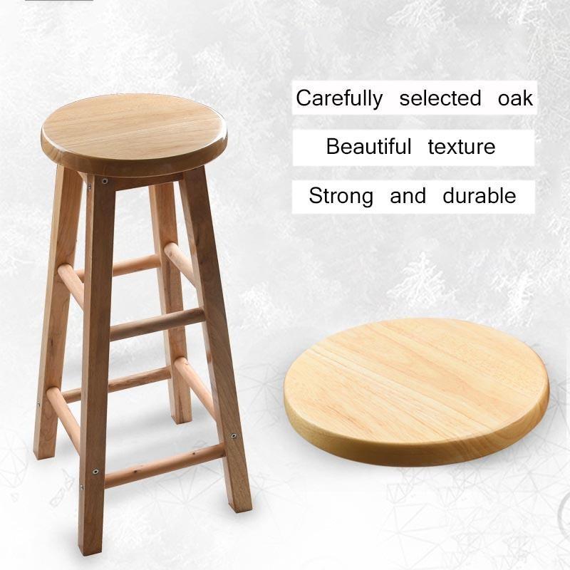 FreeShipping Solid Wood Milk Tea Stool Household High Chair Nordic Log Stool Solid Wood Bar Stool Free Non-slip Mat FreeShipping Solid Wood Milk Tea Stool Household High Chair Nordic Log Stool Solid Wood Bar Stool Free Non-slip Mat
