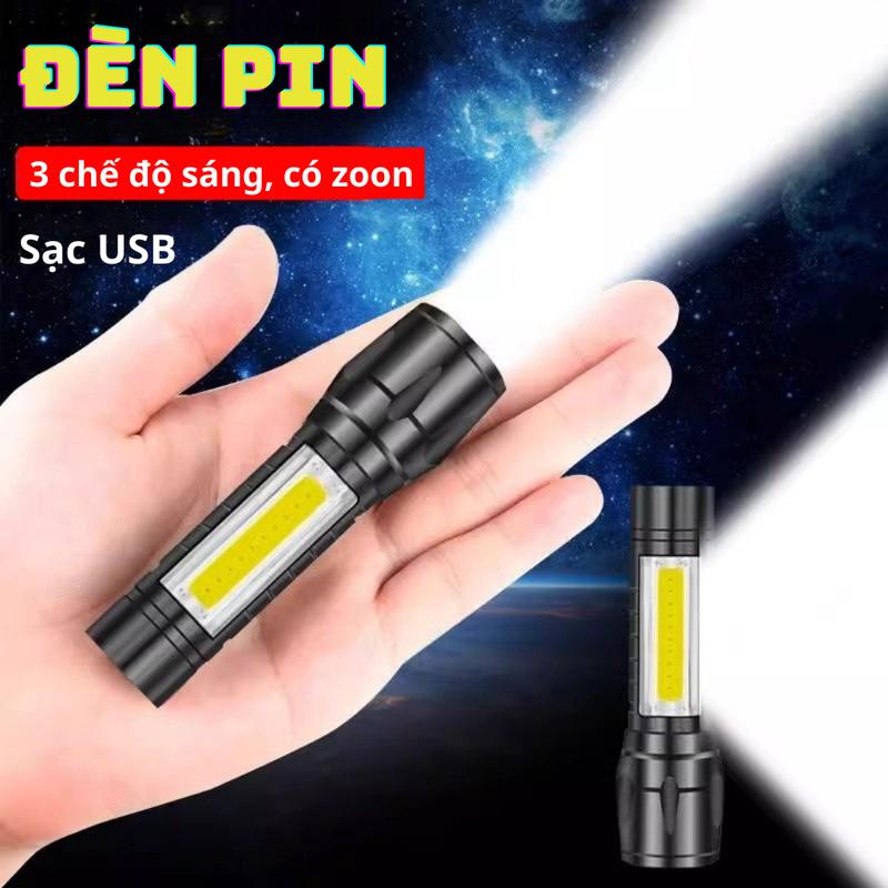 Đèn Pin COB Ngoài Trời, Mini Cầm Tay Đèn Pin Hình Bút