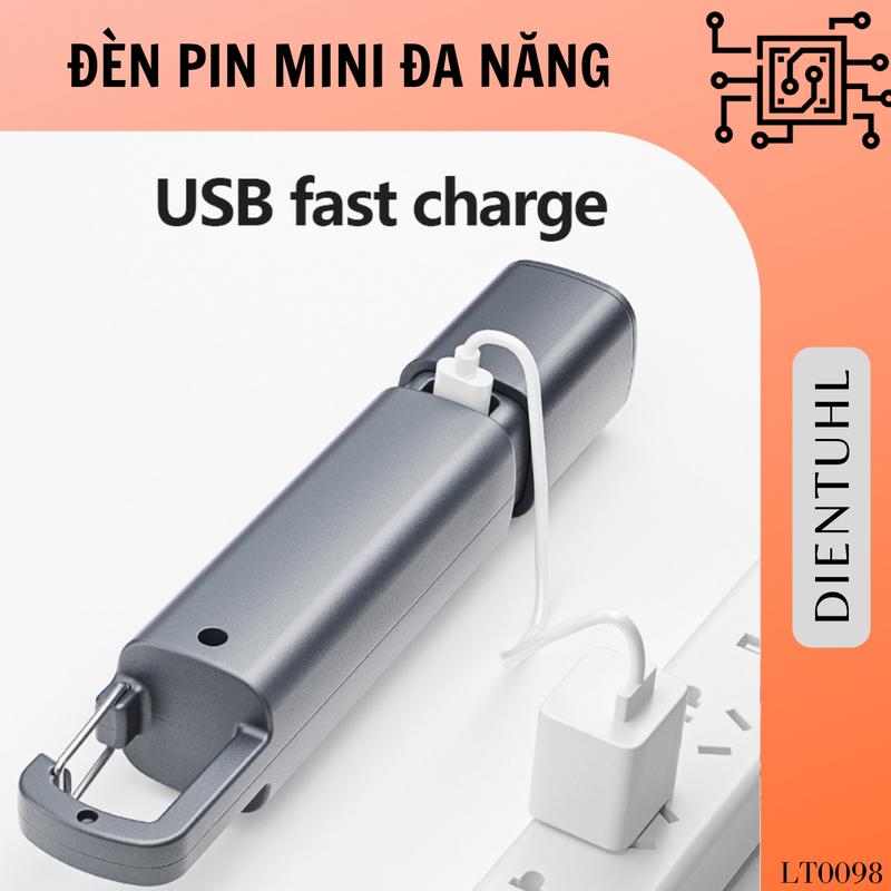 Đèn pin LED, Cá mập cười, Thu phóng Có Thể Mở Rộng 1200mAh, với ánh sáng COB bên và móc, sạc USB Đèn pin LED, Cá mập cười, Thu phóng Có Thể Mở Rộng 1200mAh, với ánh sáng COB bên và móc, sạc USB